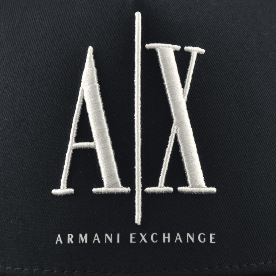 Image number 4 for Armani Exchange Logo Baseball Cap Navy