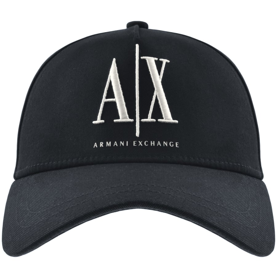 Image number 1 for Armani Exchange Logo Baseball Cap Navy