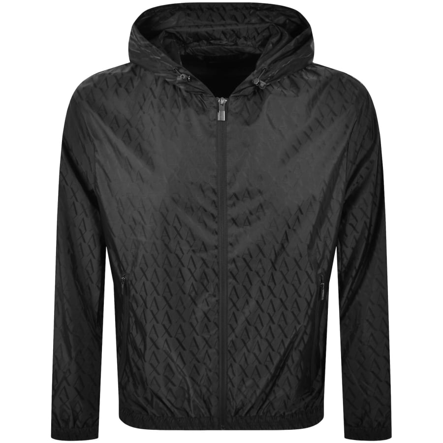 Image number 1 for Armani Exchange Windbreaker Jacket Black