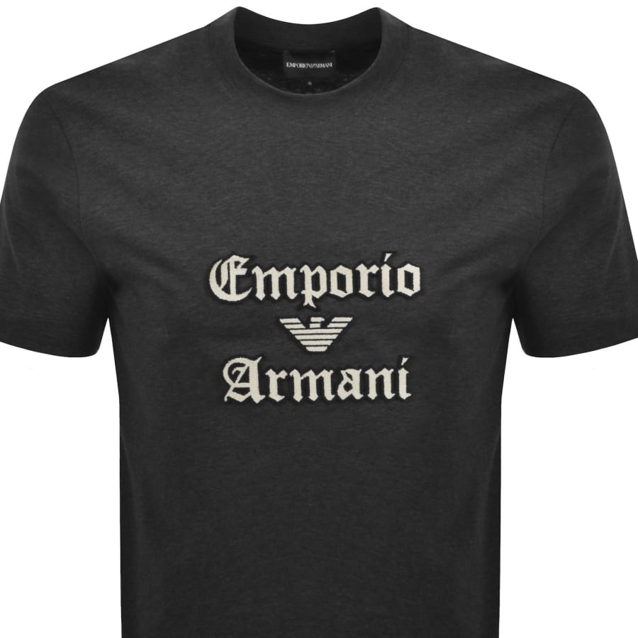 Image number 2 for Emporio Armani Logo T Shirt Grey