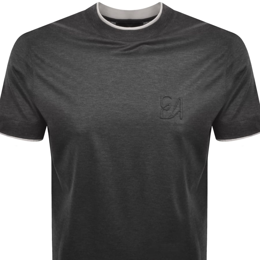 Image number 2 for Emporio Armani Logo T Shirt Grey