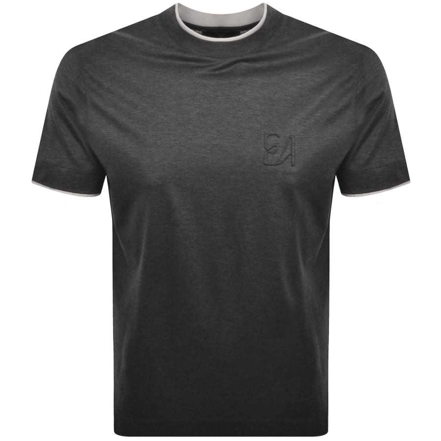 Image number 1 for Emporio Armani Logo T Shirt Grey