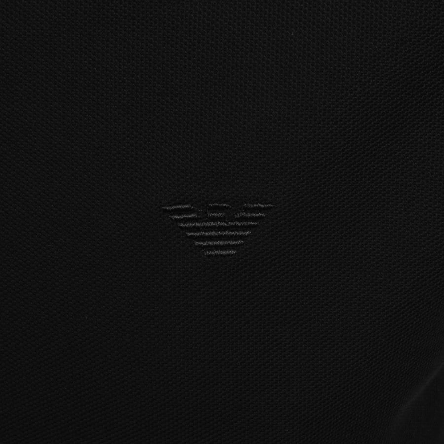 Image number 4 for Emporio Armani Short Sleeved Polo T Shirt Black