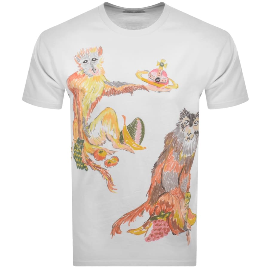 Image number 1 for Vivienne Westwood Monkeys T Shirt White