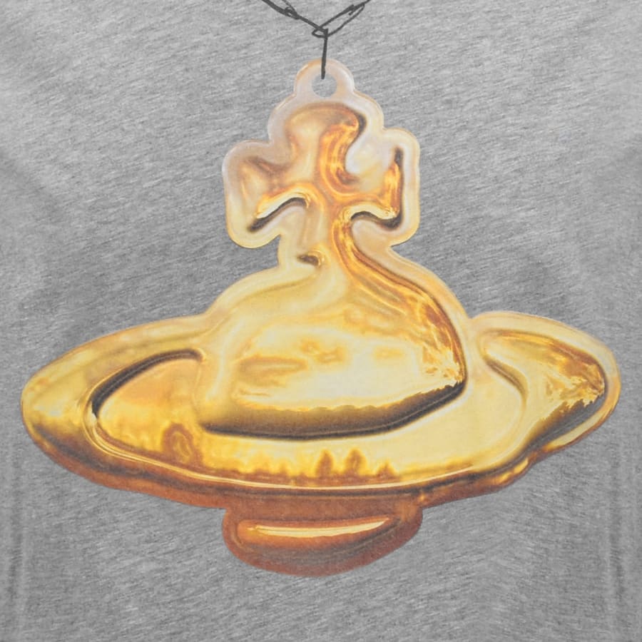 Image number 3 for Vivienne Westwood Gold Orb T Shirt Grey