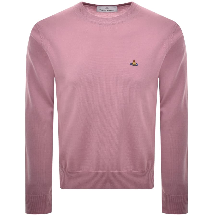 Image number 1 for Vivienne Westwood Alex Round Neck Jumper Pink