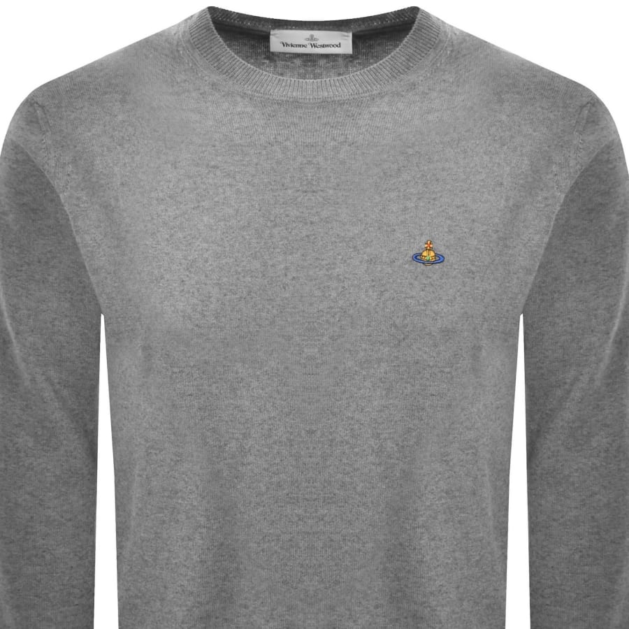 Image number 2 for Vivienne Westwood Alex Round Neck Jumper Grey
