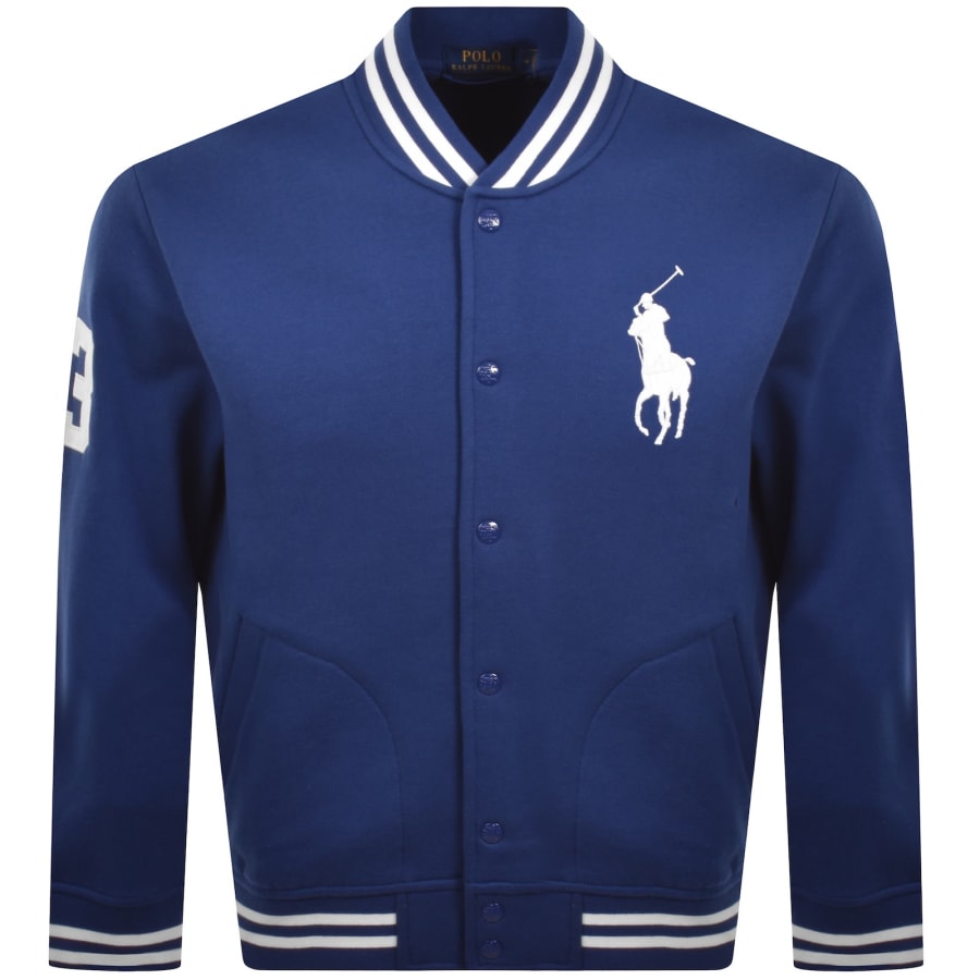Image number 2 for Ralph Lauren Baseball Jacket Blue