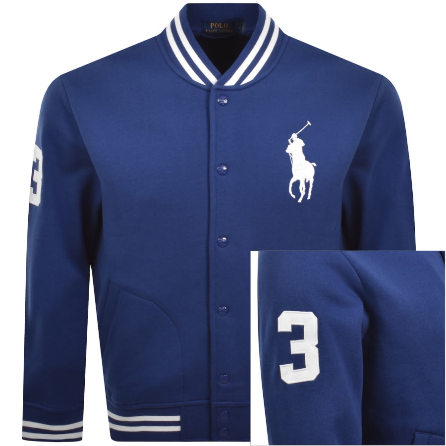 Image number 1 for Ralph Lauren Baseball Jacket Blue