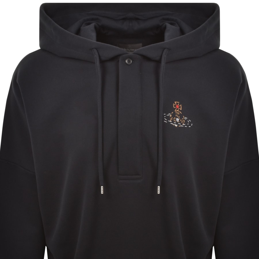 Image number 2 for Vivienne Westwood Batwing Hoodie Navy