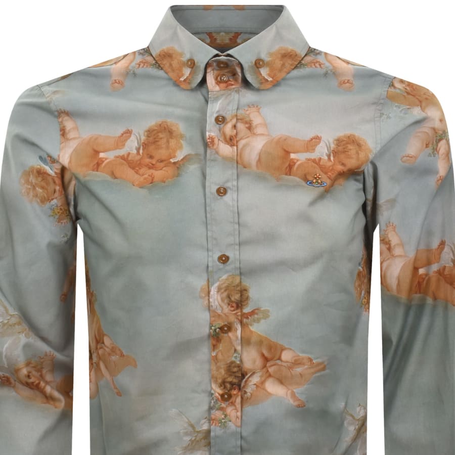 Image number 2 for Vivienne Westwood Krall Long Sleeved Shirt Green