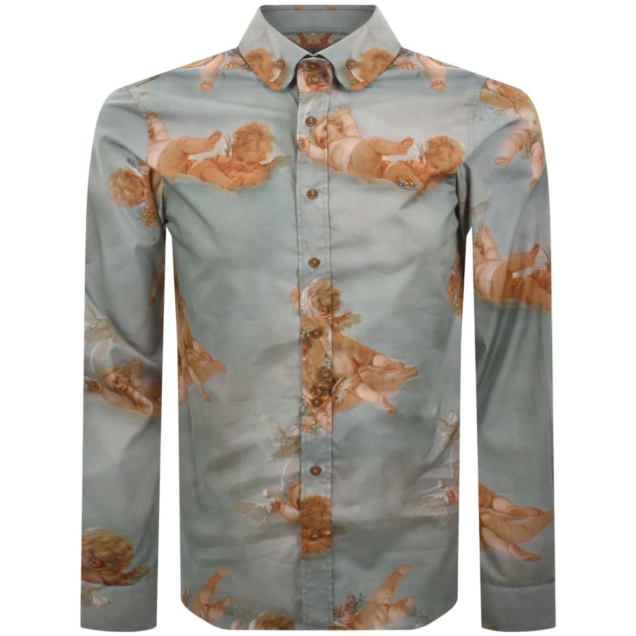 Image number 1 for Vivienne Westwood Krall Long Sleeved Shirt Green