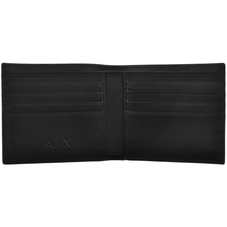 Image number 2 for Armani Exchange Bifold Logo Wallet Black