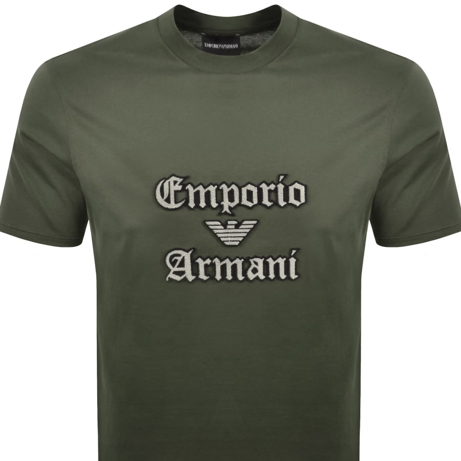 Image number 2 for Emporio Armani Logo T Shirt Green