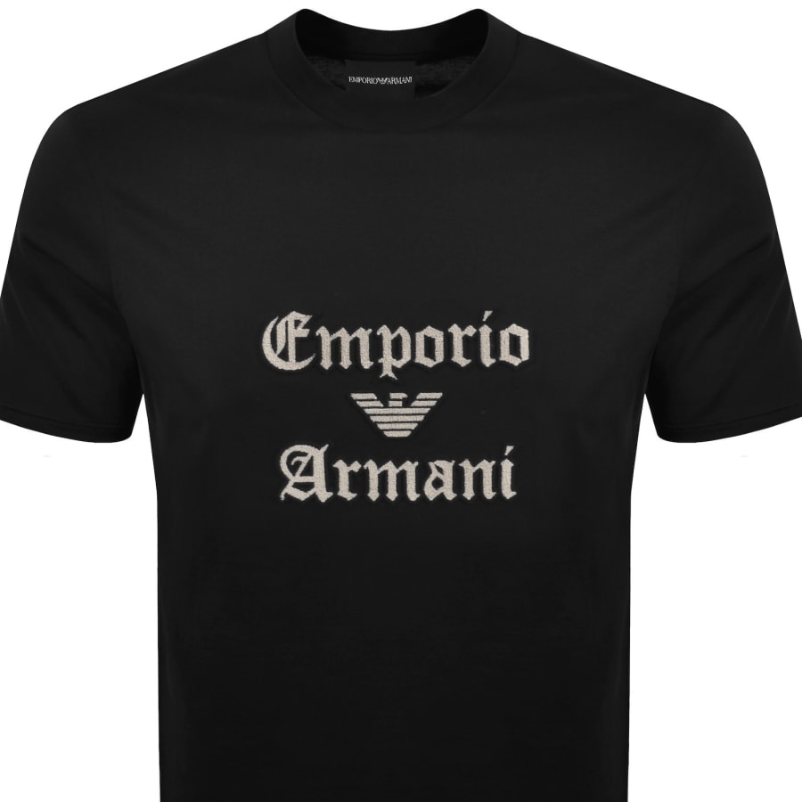 Image number 2 for Emporio Armani Logo T Shirt Black