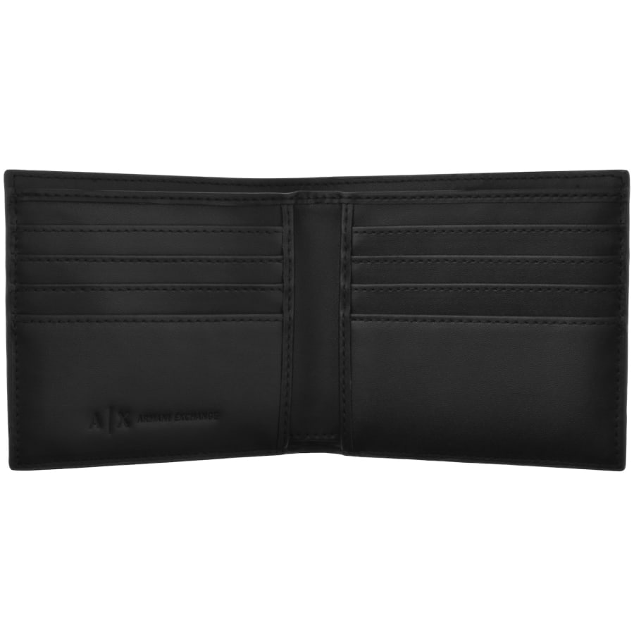 Image number 2 for Armani Exchange Bifold Logo Wallet Black