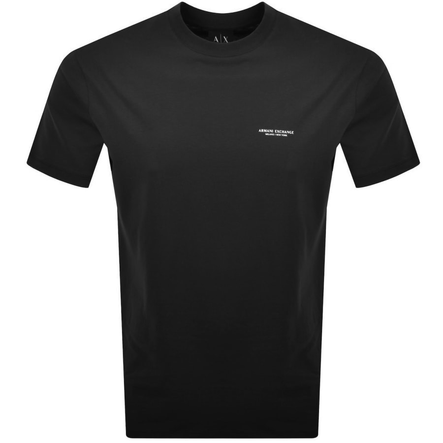 Image number 2 for Armani Exchange Regular Fit T Shirt Black