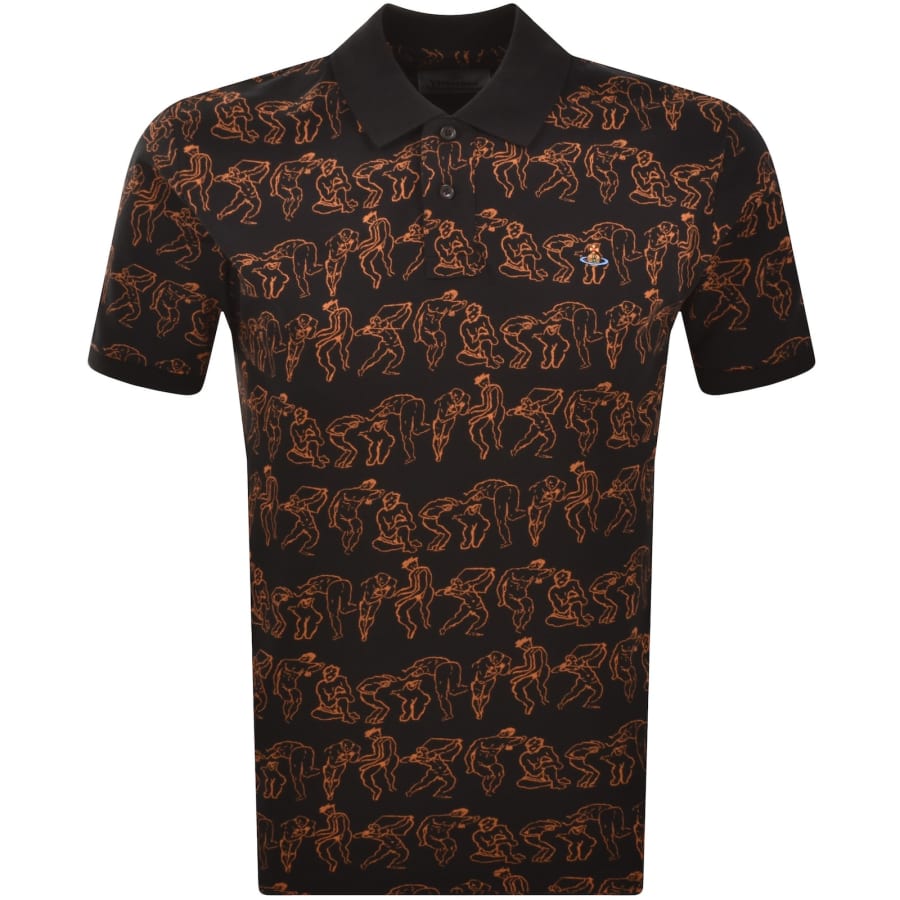 Image number 1 for Vivienne Westwood Piquet Polo Black