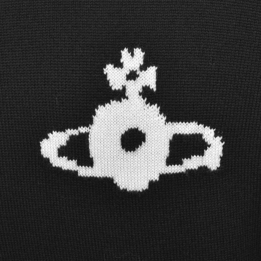 Image number 3 for Vivienne Westwood High Neck Knit Jumper Black