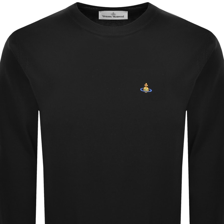 Image number 2 for Vivienne Westwood Alex Round Neck Jumper Black