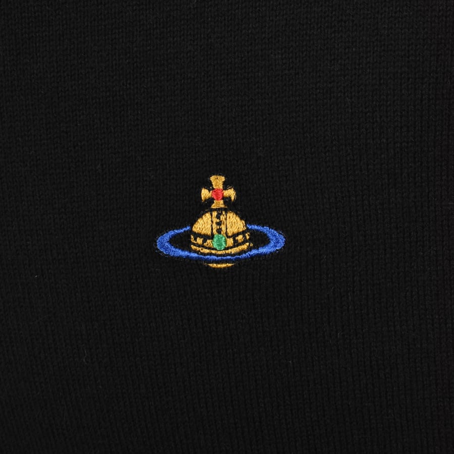 Image number 3 for Vivienne Westwood Alex Round Neck Jumper Black