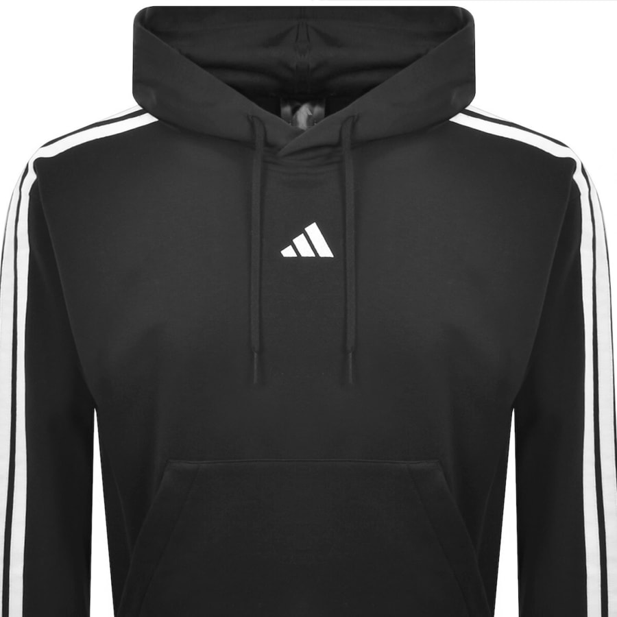 Image number 2 for adidas Sportswear 3 Stripe Hoodie Black