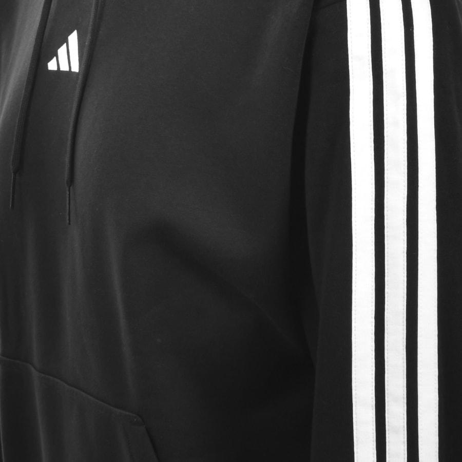 Image number 4 for adidas Sportswear 3 Stripe Hoodie Black