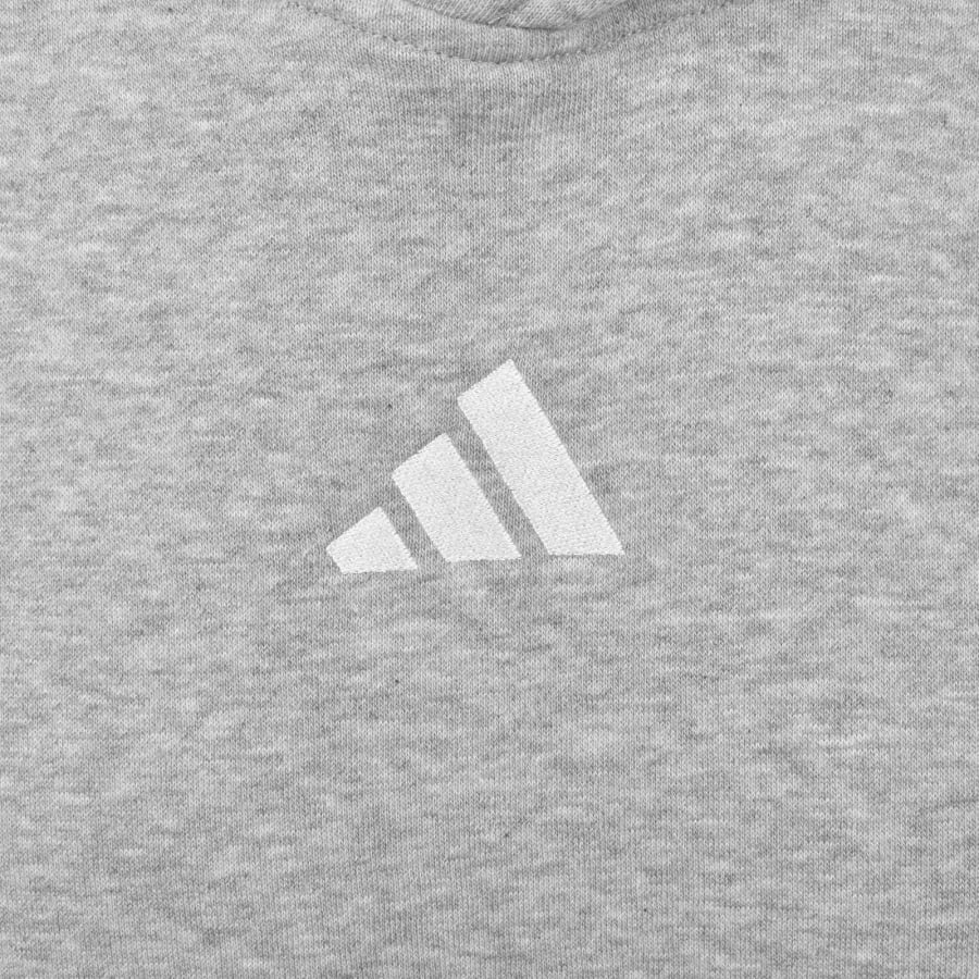 Image number 3 for adidas Sportswear 3 Stripe Hoodie Grey