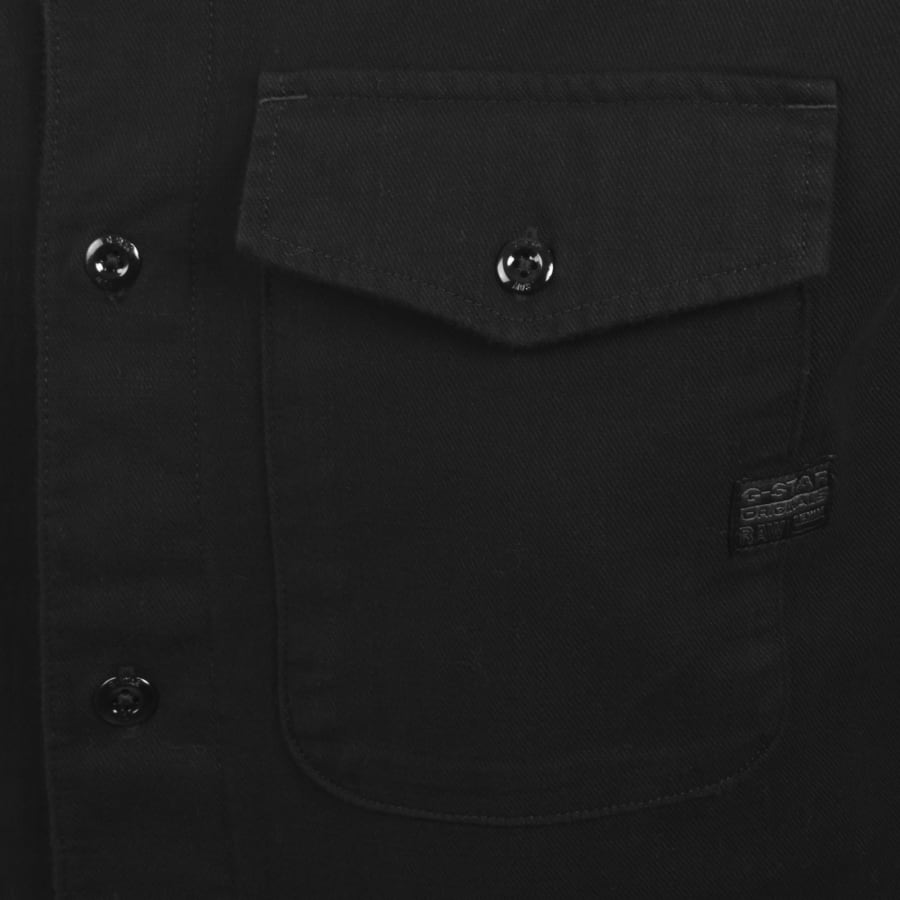Image number 3 for G-Star Marine Slim Long Sleeved Shirt Black