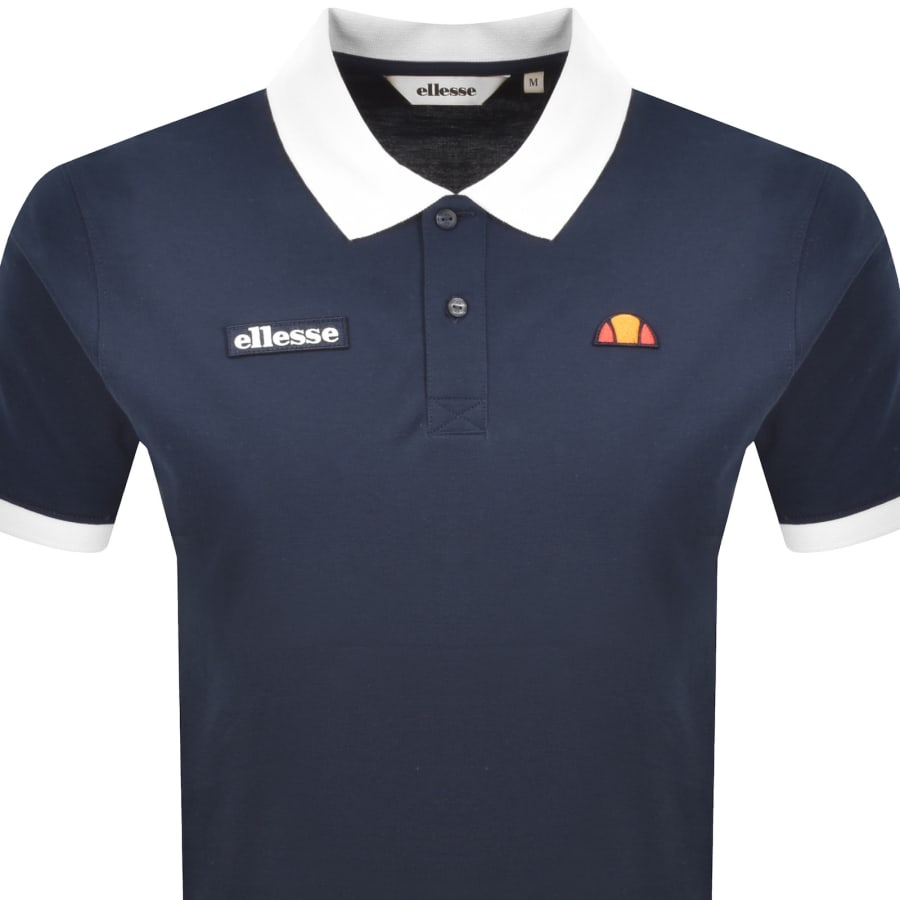 Image number 2 for Ellesse Gion Polo T Shirt Navy