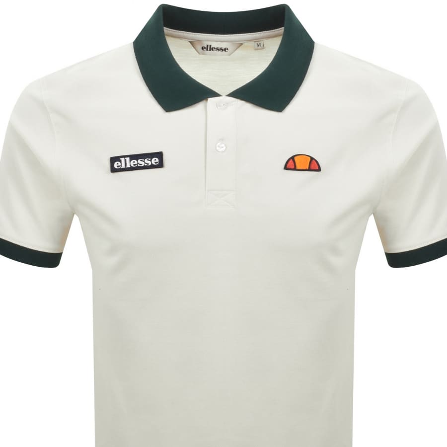 Image number 2 for Ellesse Gion Polo T Shirt Cream