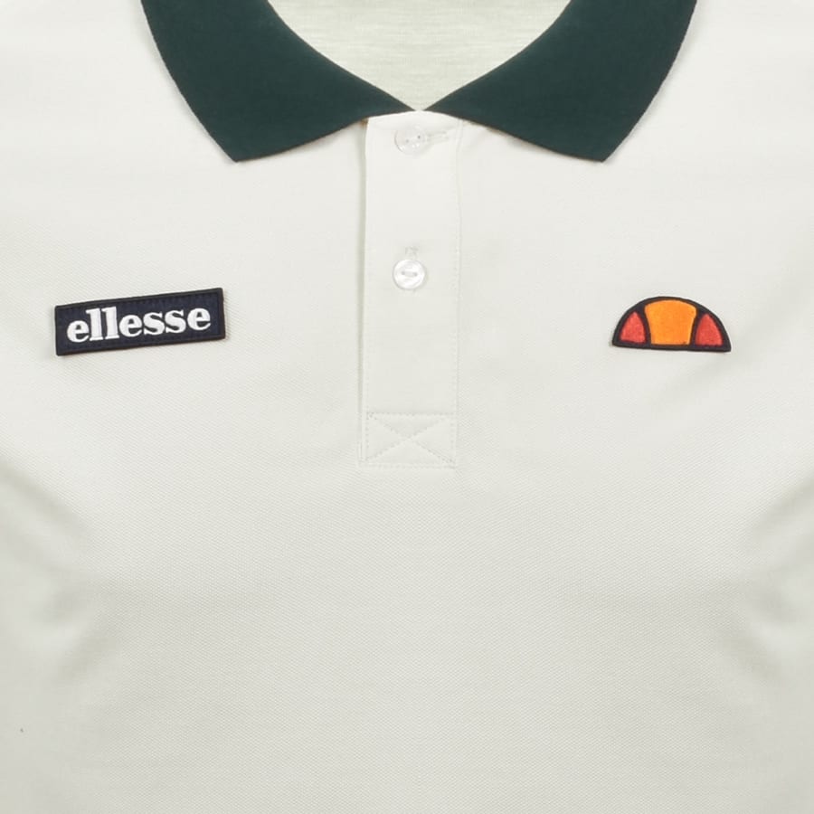 Image number 3 for Ellesse Gion Polo T Shirt Cream