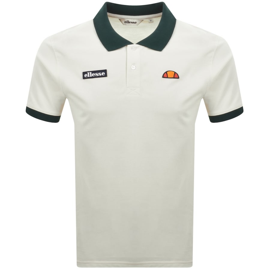 Image number 1 for Ellesse Gion Polo T Shirt Cream