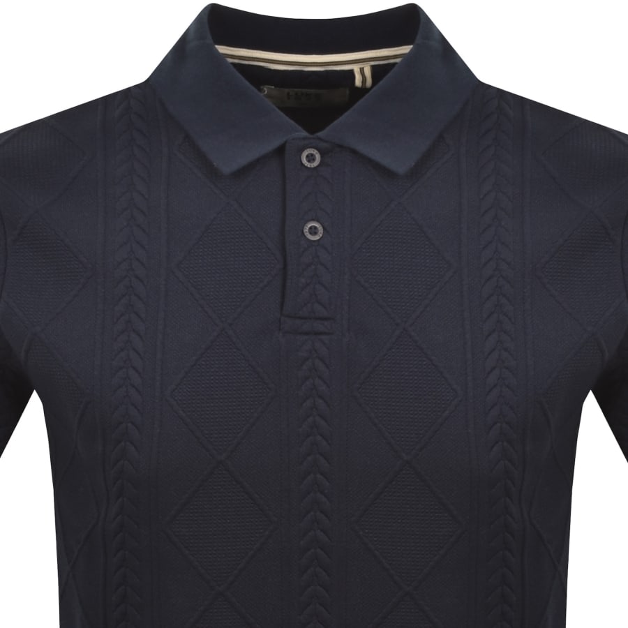 Image number 2 for Luke 1977 LA FE Knitted Polo Dark Navy