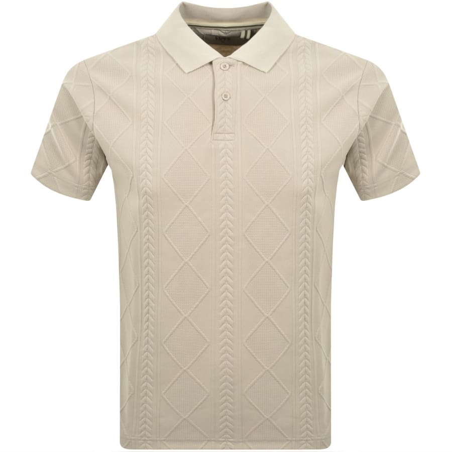 Image number 1 for Luke 1977 LA FE Knitted Polo Beige