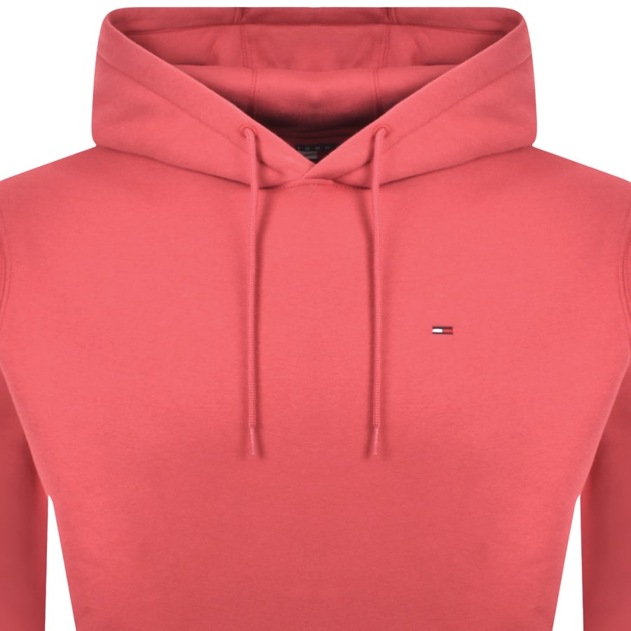 Image number 2 for Tommy Jeans Flag Logo Hoodie Anthem Red