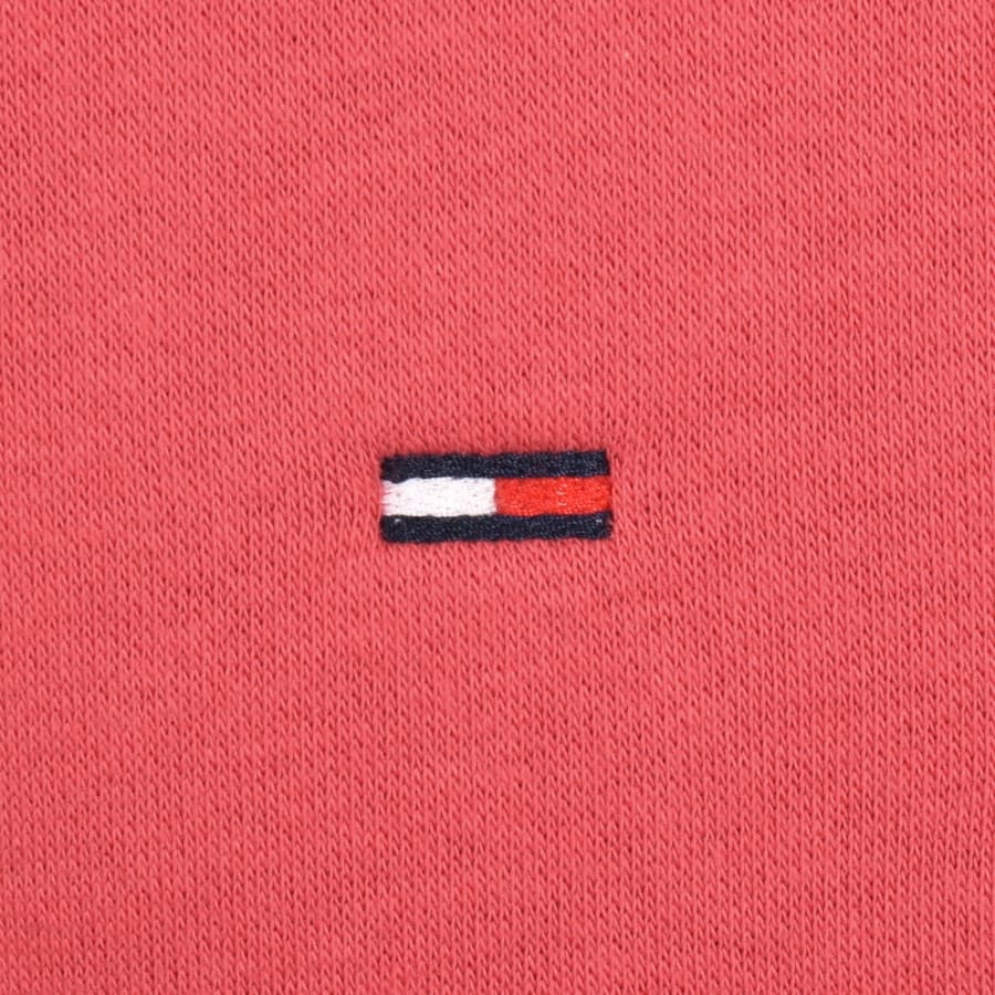 Image number 3 for Tommy Jeans Flag Logo Hoodie Anthem Red