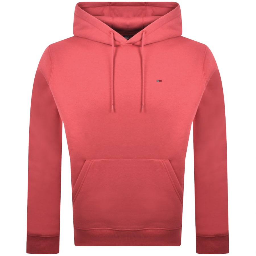 Image number 1 for Tommy Jeans Flag Logo Hoodie Anthem Red