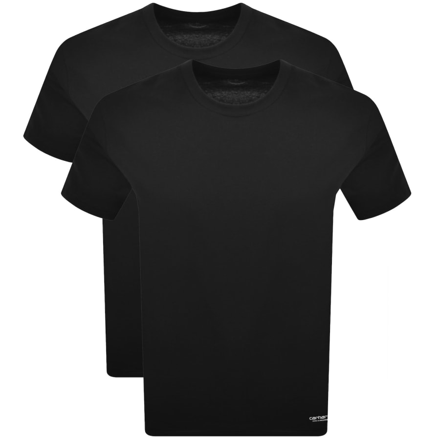 Image number 1 for Carhartt WIP 2 Pack Short Sleeved T Shirt Black