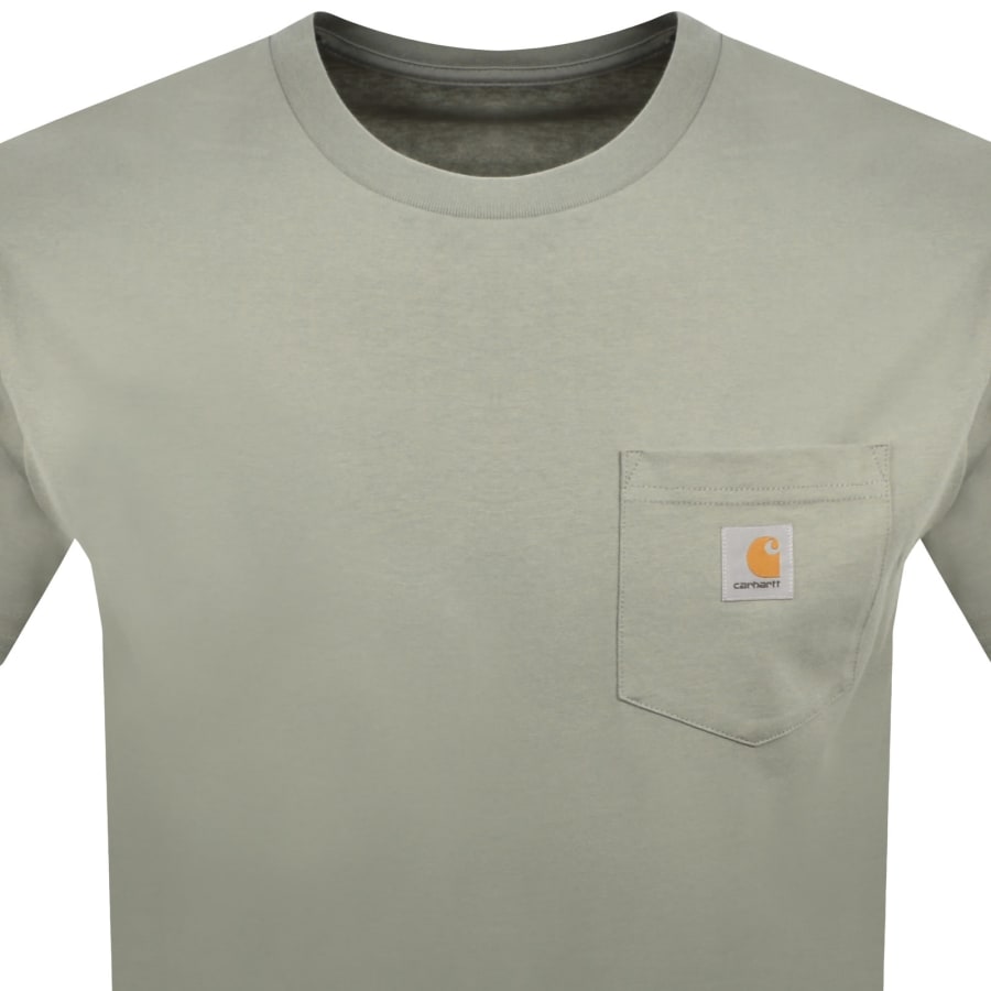 Image number 2 for Carhartt WIP Pocket Short Sleeved T Shirt Green