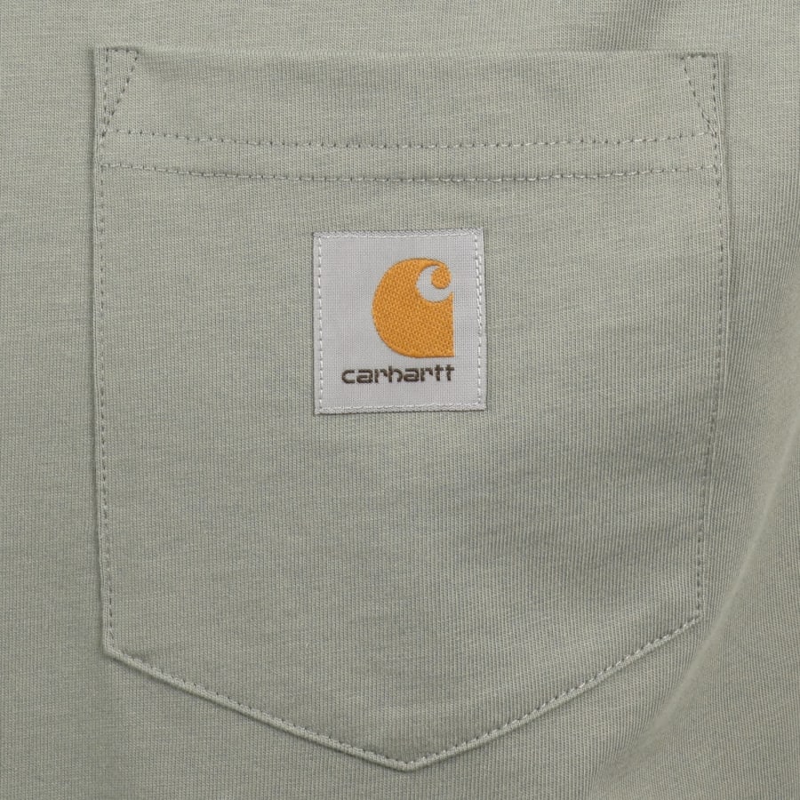 Image number 3 for Carhartt WIP Pocket Short Sleeved T Shirt Green
