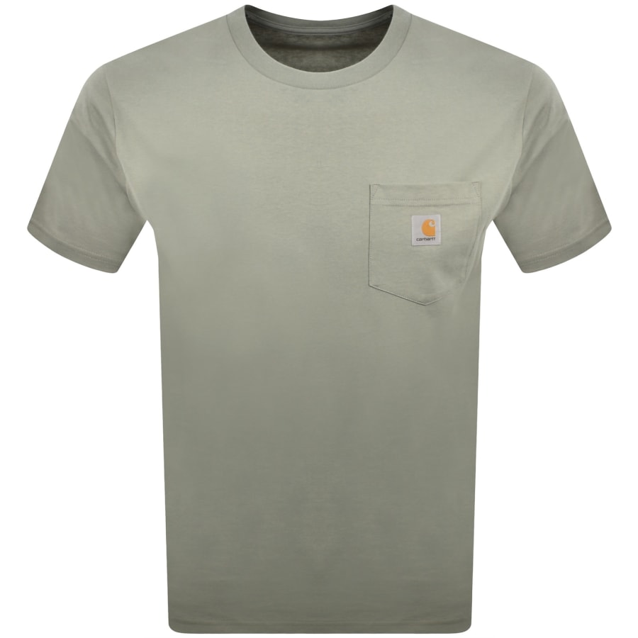Image number 1 for Carhartt WIP Pocket Short Sleeved T Shirt Green
