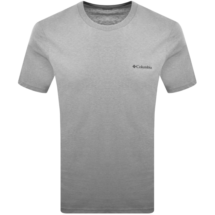 Image number 2 for Columbia Outdoor Back Graphic T Shirt Grey