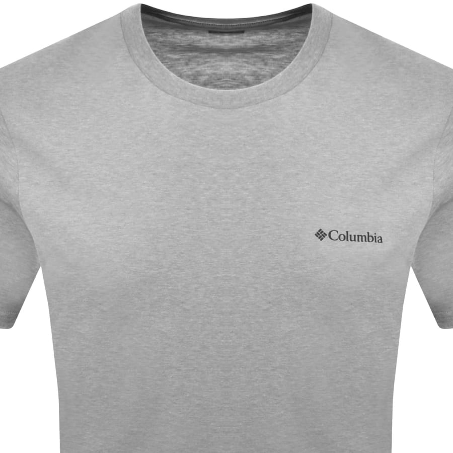 Image number 3 for Columbia Outdoor Back Graphic T Shirt Grey