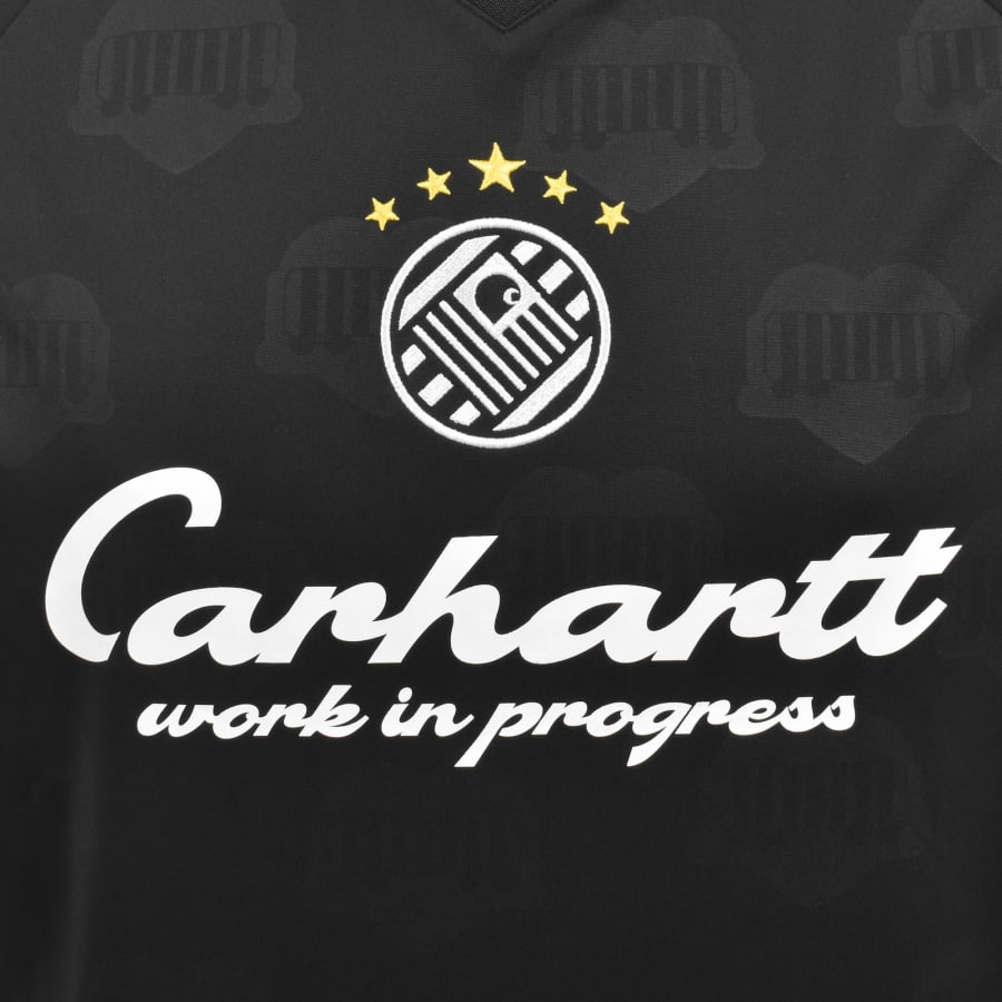 Image number 3 for Carhartt WIP Terrace Football T Shirt Black