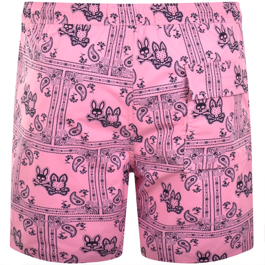 Image number 2 for Psycho Bunny Luke Swim Shorts Begonia Pink
