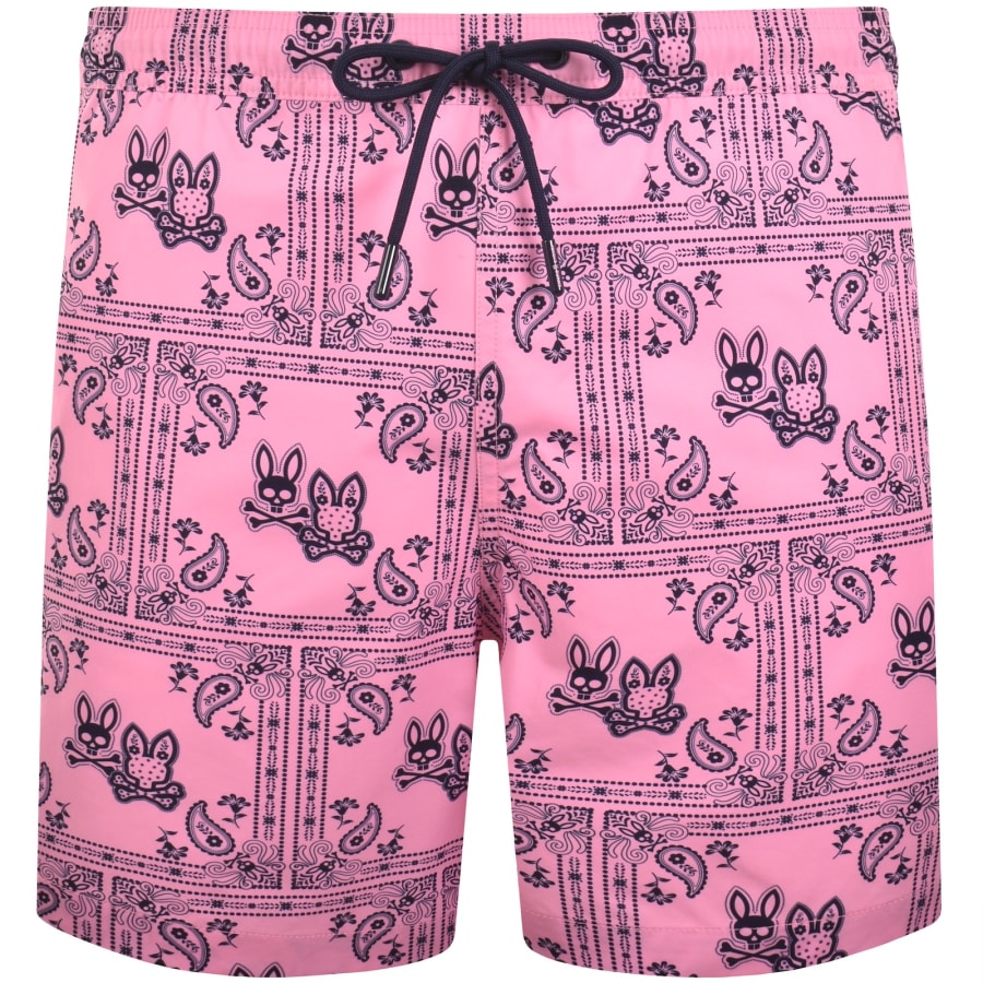 Image number 1 for Psycho Bunny Luke Swim Shorts Begonia Pink