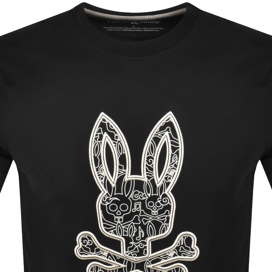 Image number 2 for Psycho Bunny Oscar Graphic T Shirt Black