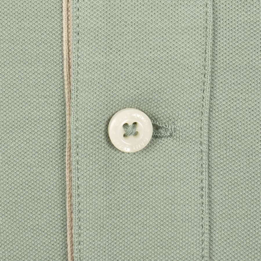 Image number 4 for Gant Contrast Pique Polo T Shirt Green