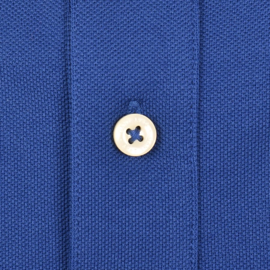 Image number 4 for Gant Regular Fit Shield Pique Polo T Shirt Blue
